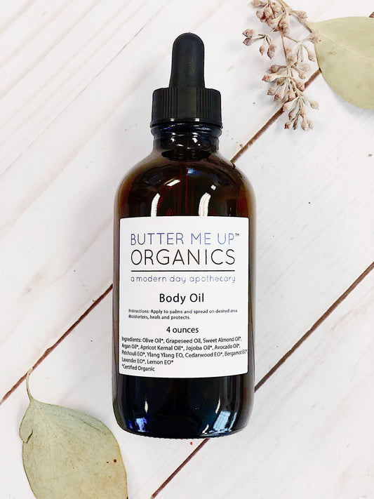 Organic Body Oil for Deep Hydration and Nourished Skin