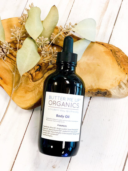 Organic Body Oil for Deep Hydration and Nourished Skin