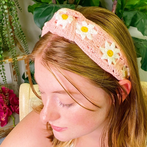 Patchwork Crochet Headband for Everyday Comfort and Style