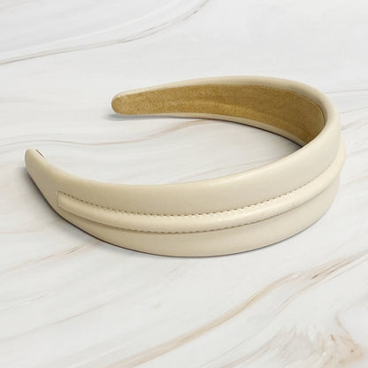 Classy Vegan Leather Headband for Stylish Comfort