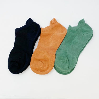 Color Of Today Low Ankle Socks Set - 3 Stylish Pairs