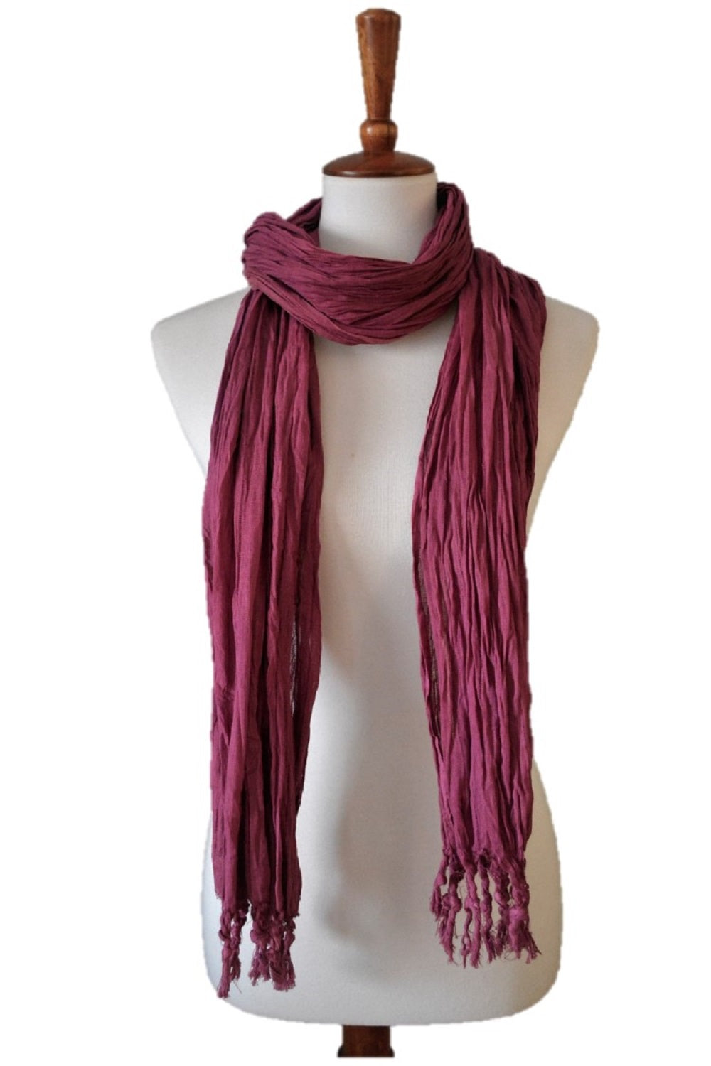 Everyday essential Natural Soft Lightweight Pure Cotton gauge Scarf - Stylemz