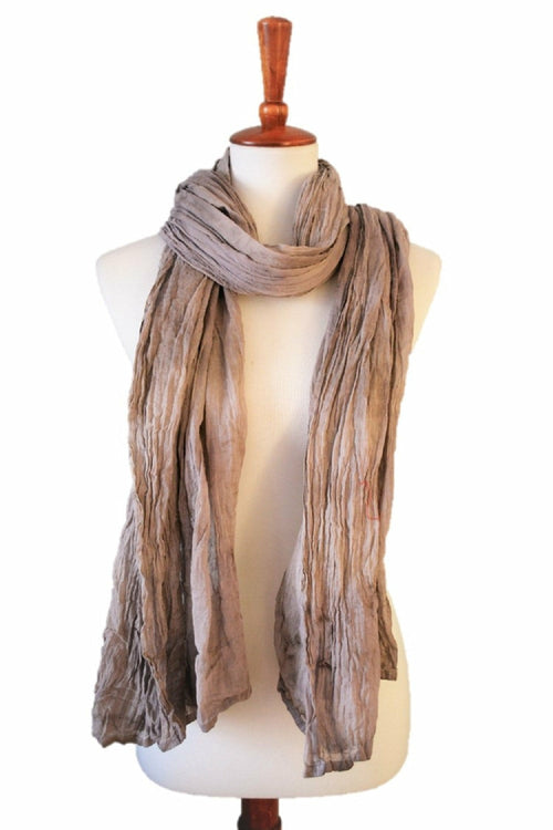 Everyday essential Natural Soft Lightweight Pure Cotton gauge Scarf - Stylemz