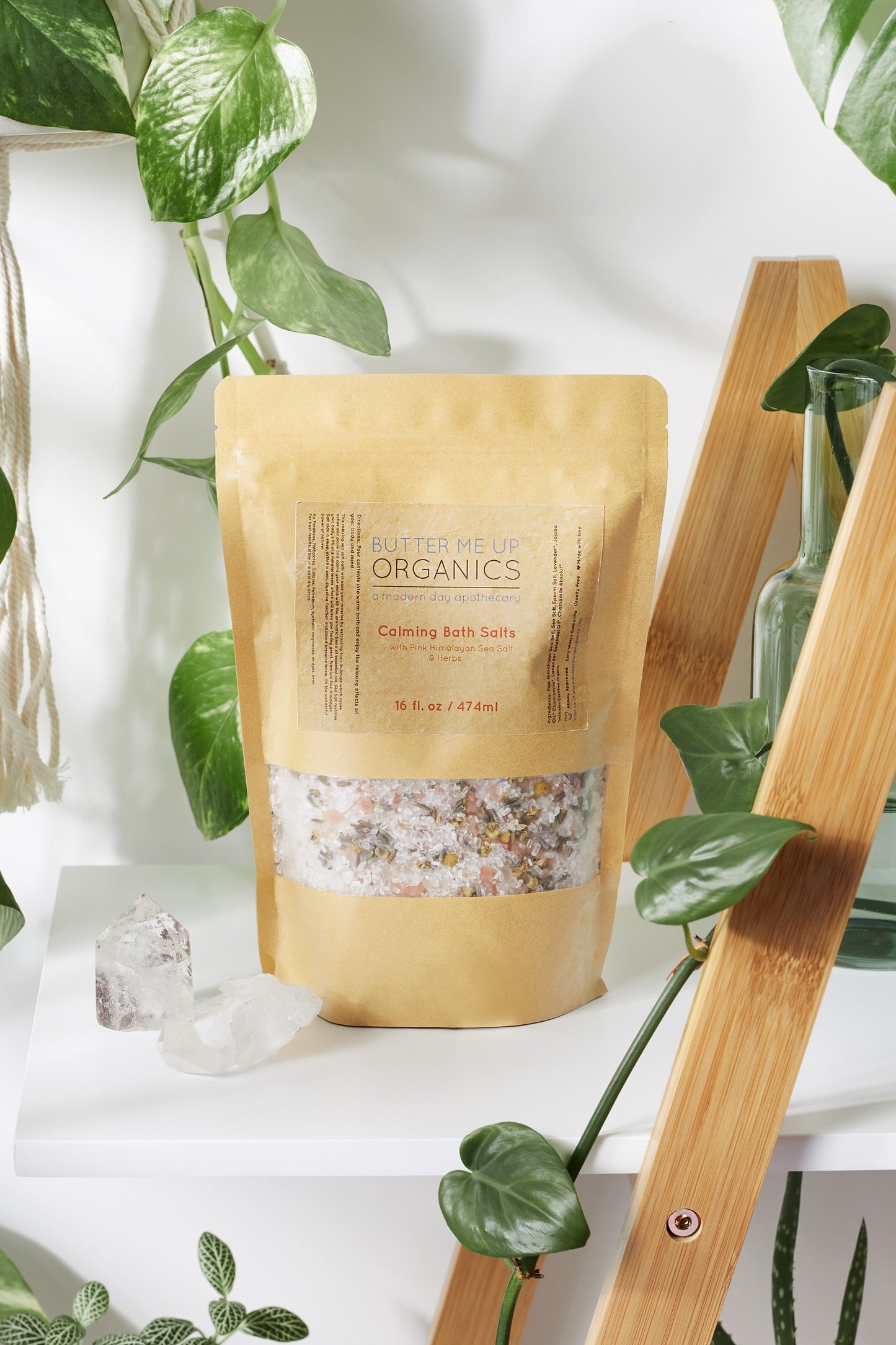 Calming Bath Salts for Detox and Relaxation with Lavender & Chamomile