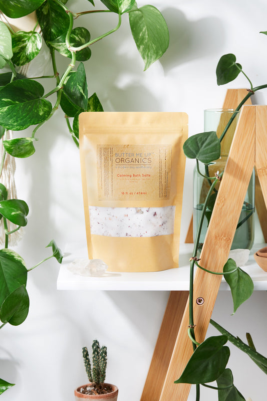 Calming Bath Salts for Detox and Relaxation with Lavender & Chamomile