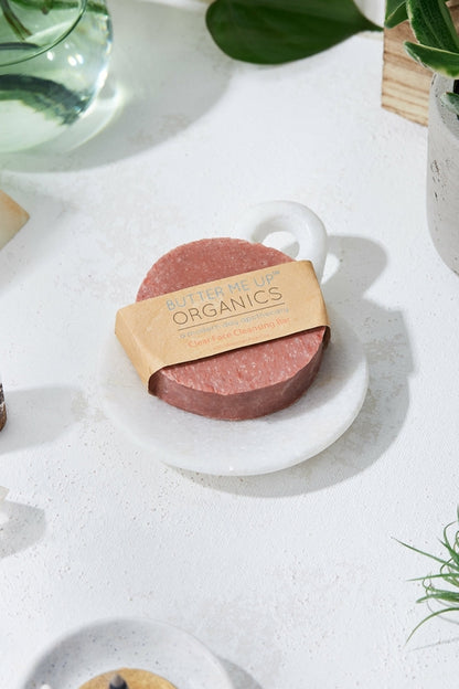 Organic Facial Bar with Rose Clay for Gentle Cleansing