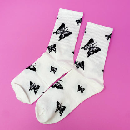 Butterfly In The Air Socks Set - Trendy Gift for Her