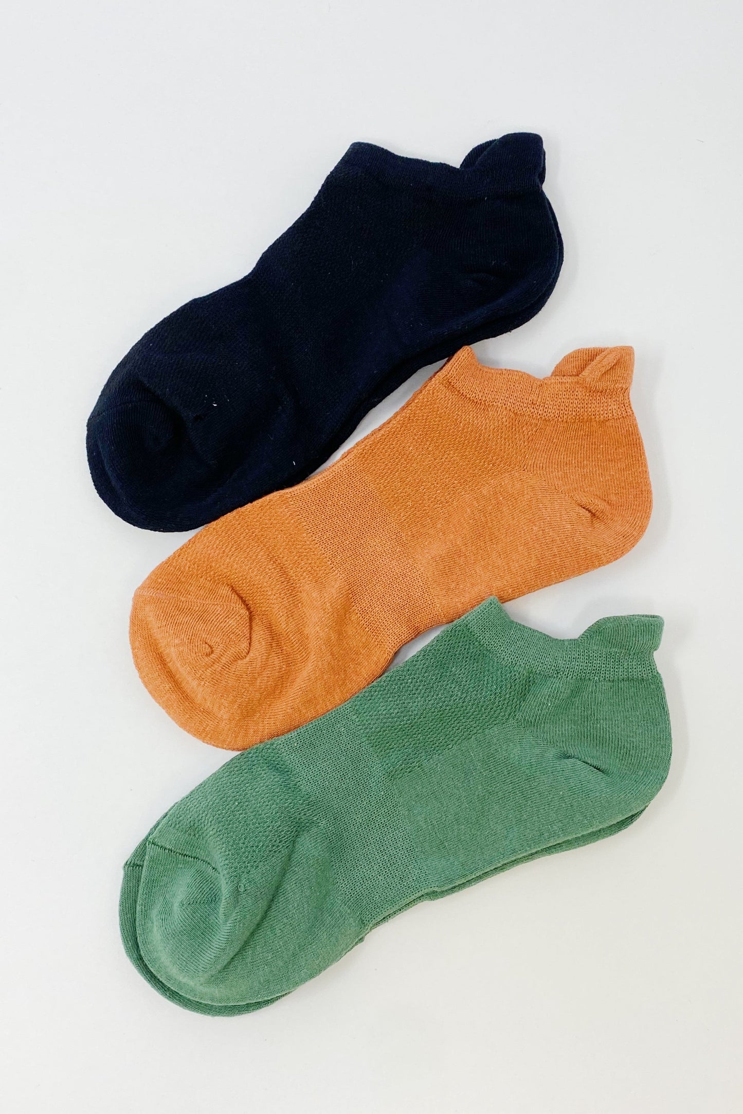 Color Of Today Low Ankle Socks Set - 3 Stylish Pairs