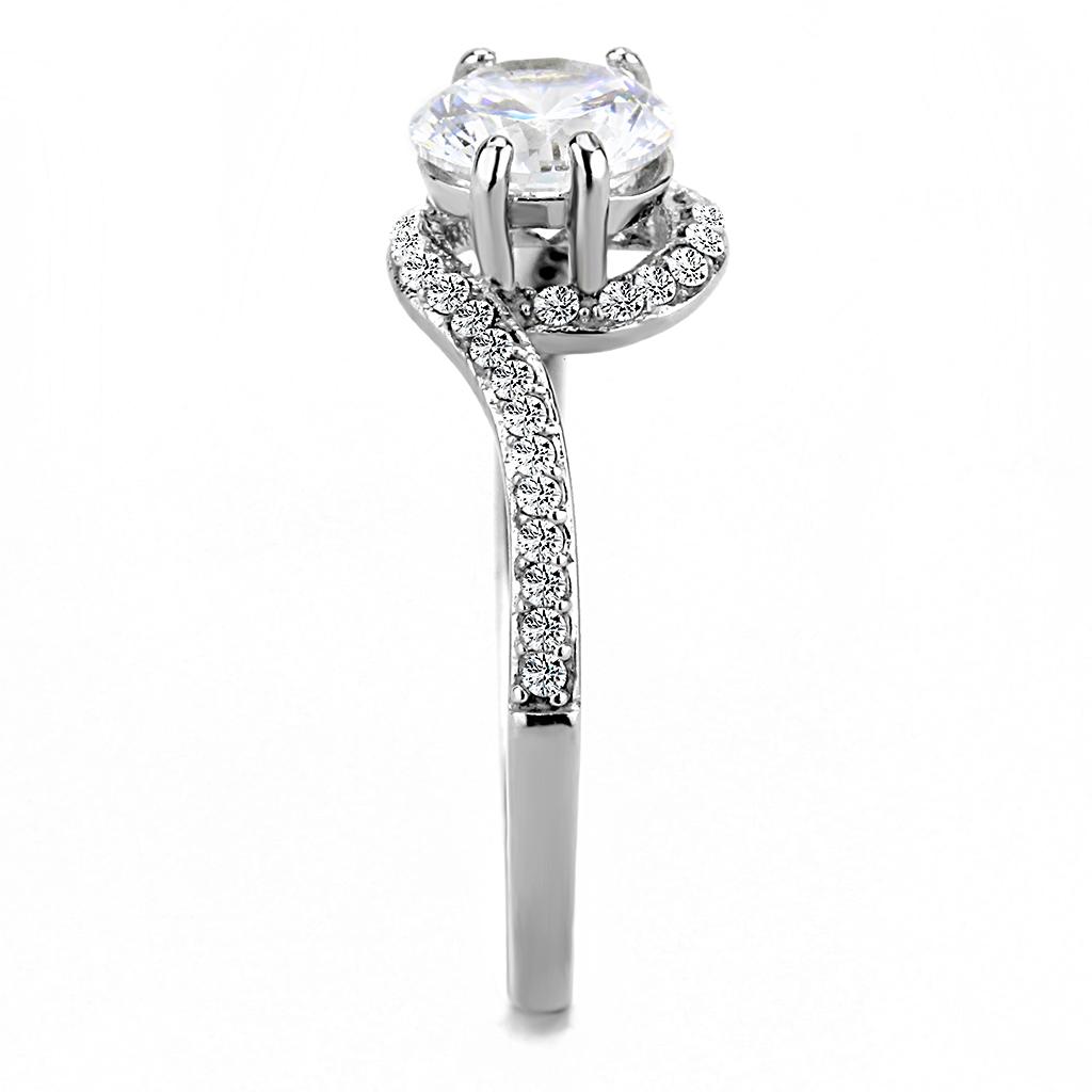 DA023 - High Polished Stainless Steel Ring with AAA Grade