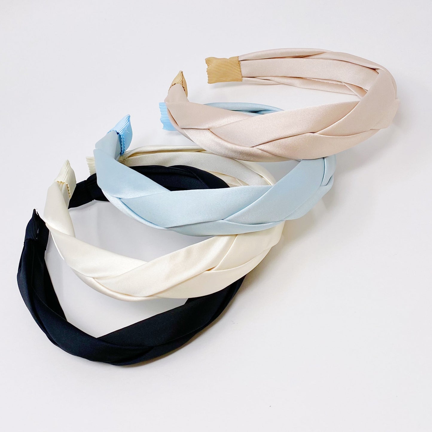 Satin Silk Braid Headband for Elegant Daily Style