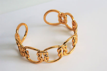 Love Knot Bracelet - 18k Gold Plated Cuff Bangle