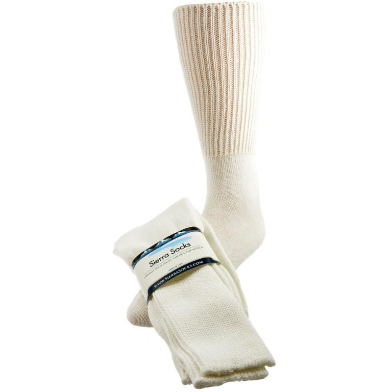 Sierra Socks Health Diabetic Wide Foot Cotton Crew Socks