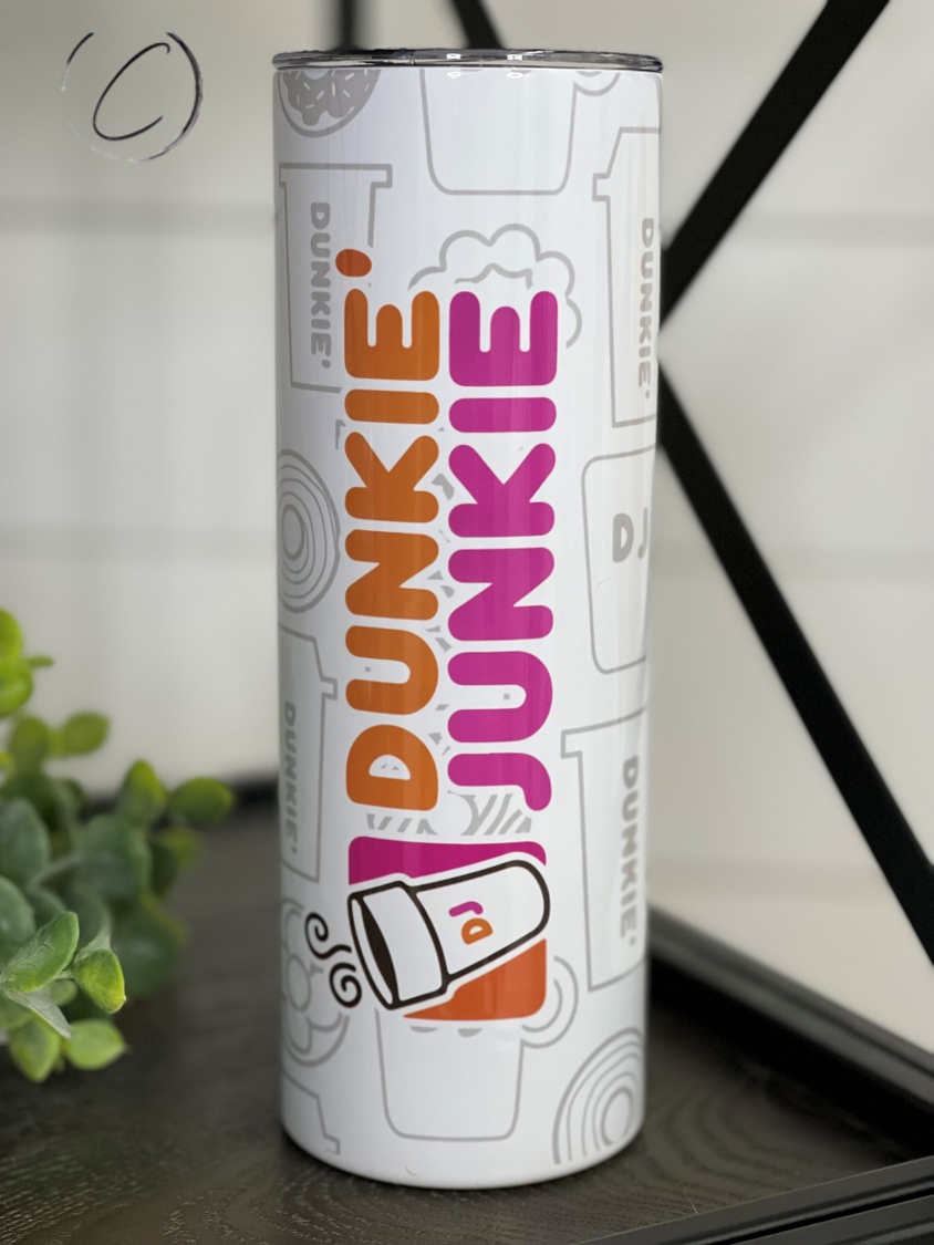 Dunkie Junkie 20oz Skinny Tumbler - Stylemz