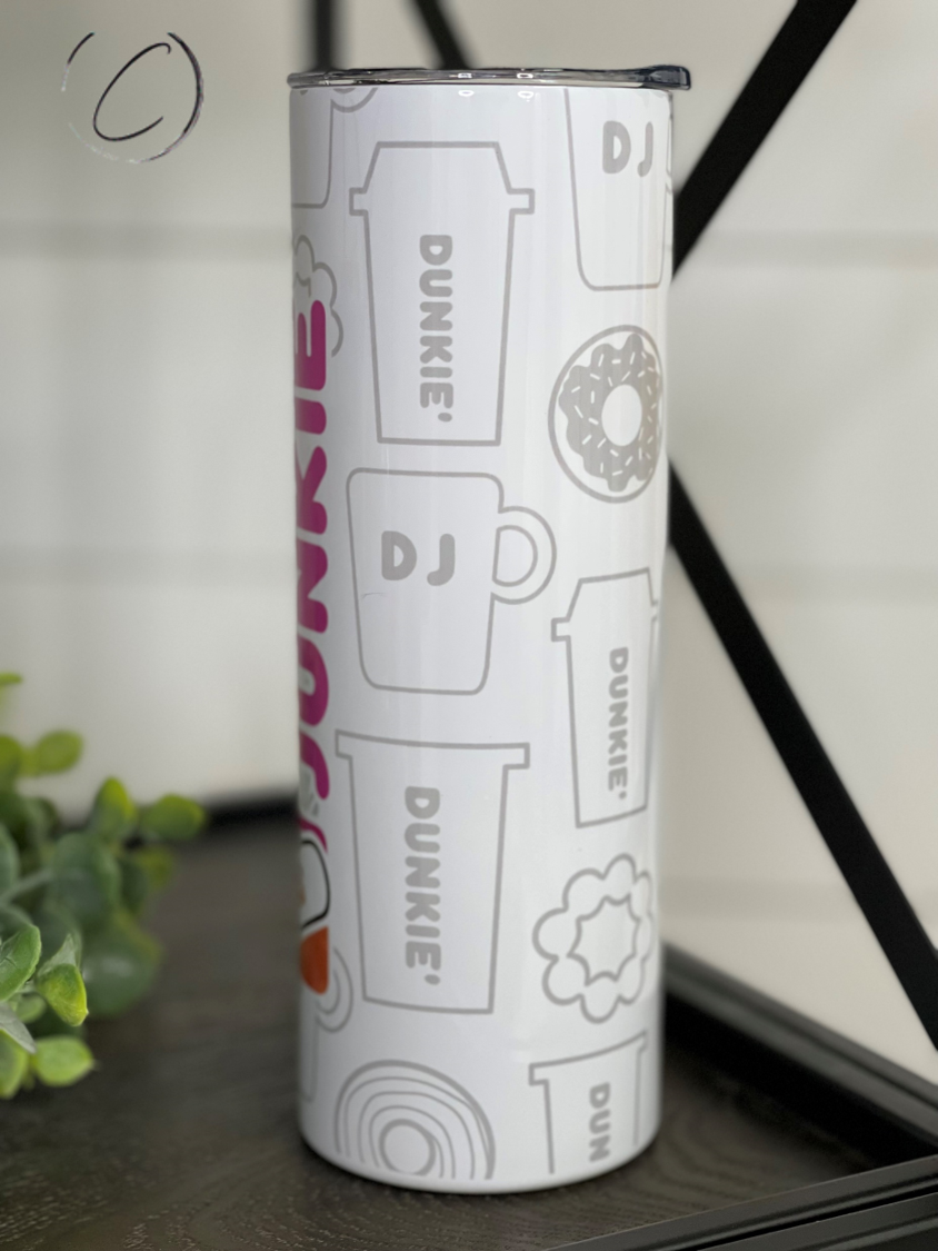 Dunkie Junkie 20oz Skinny Tumbler - Stylemz