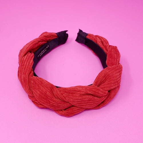 Braided Corduroy Headband for Comfortable All-Day Wear