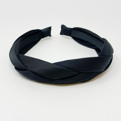 Satin Silk Braid Headband for Elegant Daily Style