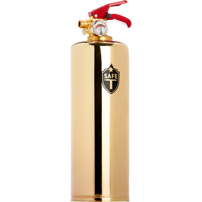 Handcrafted Brass Fire Extinguisher with Vintage Finish