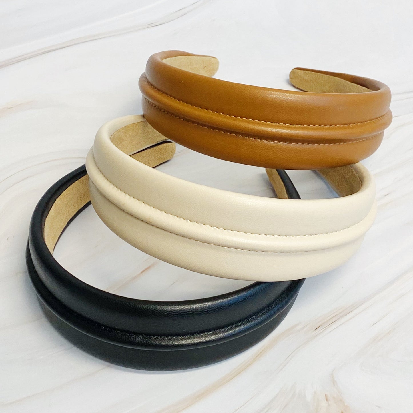 Classy Vegan Leather Headband for Stylish Comfort