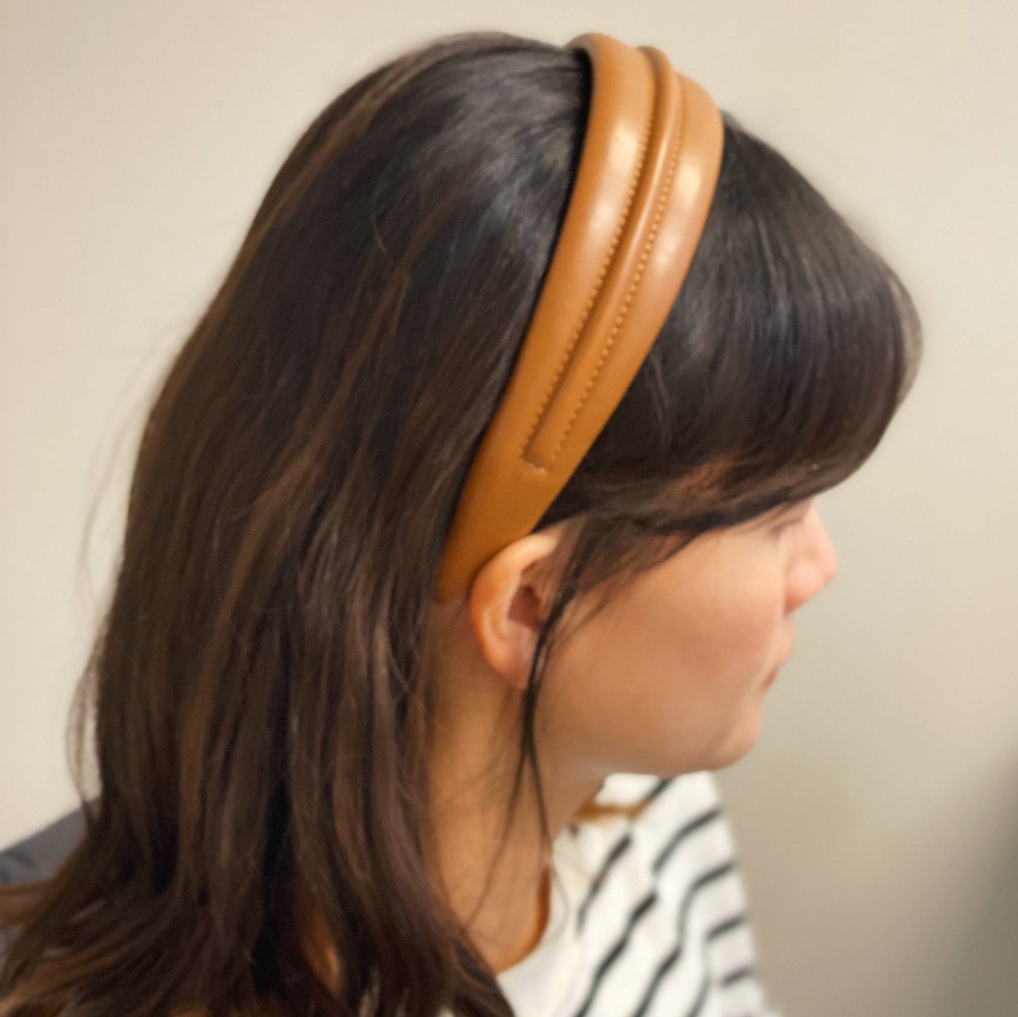 Classy Vegan Leather Headband for Stylish Comfort