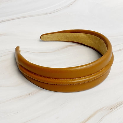 Classy Vegan Leather Headband for Stylish Comfort