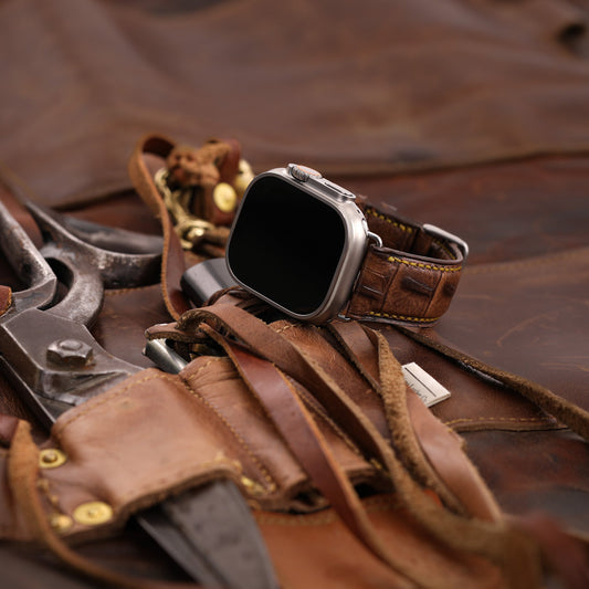 Ultra Apple Band - Handcrafted Leather Watch Strap