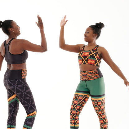 Kayentee On Green Funky Leggings for Active Lifestyle