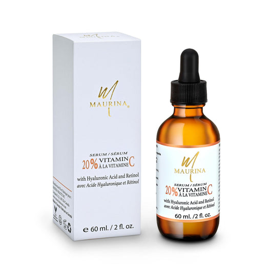 Face Serum - 20% Vitamin C Serum With Hyaluronic Acid And Retinol - Stylemz