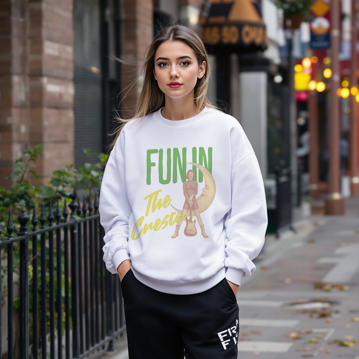 Long-sleeve - Fun In The Crescent Unisex Heavy Blend™ Crewneck Sweatshirt - StyleMZ