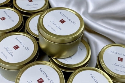 Gold Travel Candle - Luxurious Scent for Every Journey