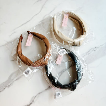 Leather Better Knotted Headband for Elegant Style