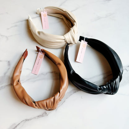 Leather Better Knotted Headband for Elegant Style