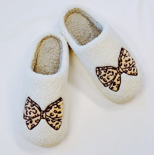 Emily Bow Cozy Lounge Slippers - Stylemz