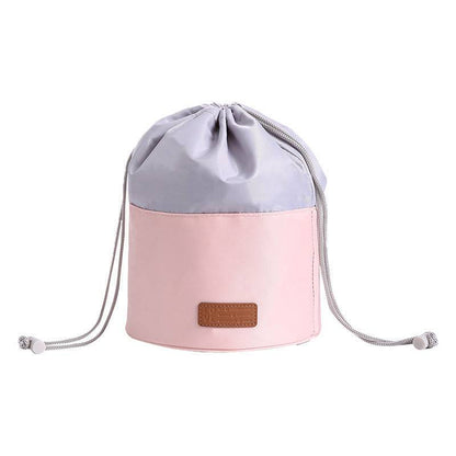 Stylish Waterproof Cosmetic Cinch Bag with Pockets