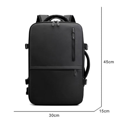 Man's Business Backpack High-Quality Nylon Notebook USB