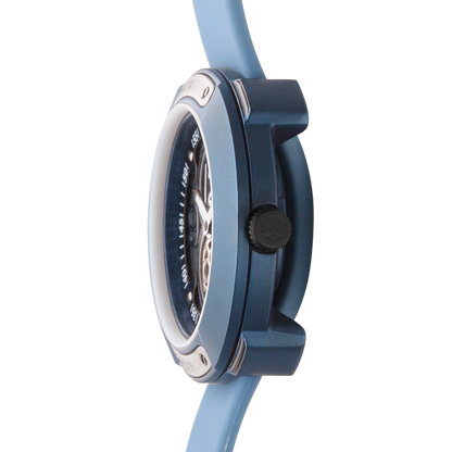 Vista Numero All Blue Stylish Sports Watch with Silicone Strap