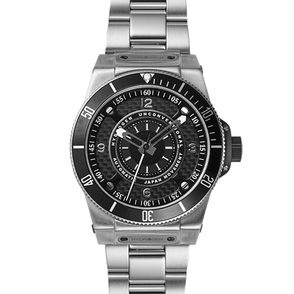 Sportivo Silver Black Bracelet with Automatic Movement