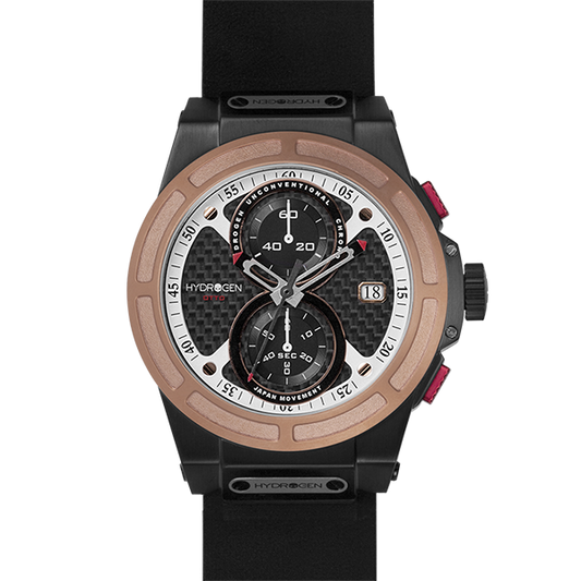 Otto Chrono Black Rose Gold Nato Luxury Watch