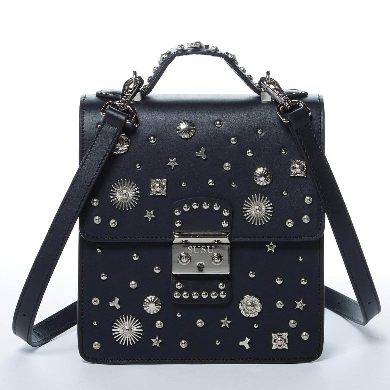 SUSU The Hollywood Backpack Purse Leather Black - Stylemz