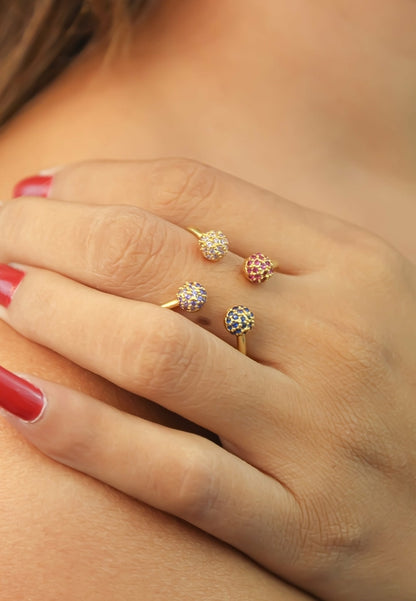 Joy Ring in 18K Gold Plating Adjustable Eco-Friendly Design