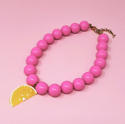 Color Bauble Sweet Fruit Lovely Necklace for Fun Style