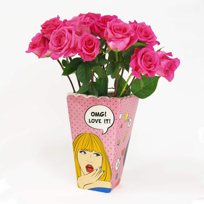 Colorful Pop Art Vase for Unique Home Decor Display