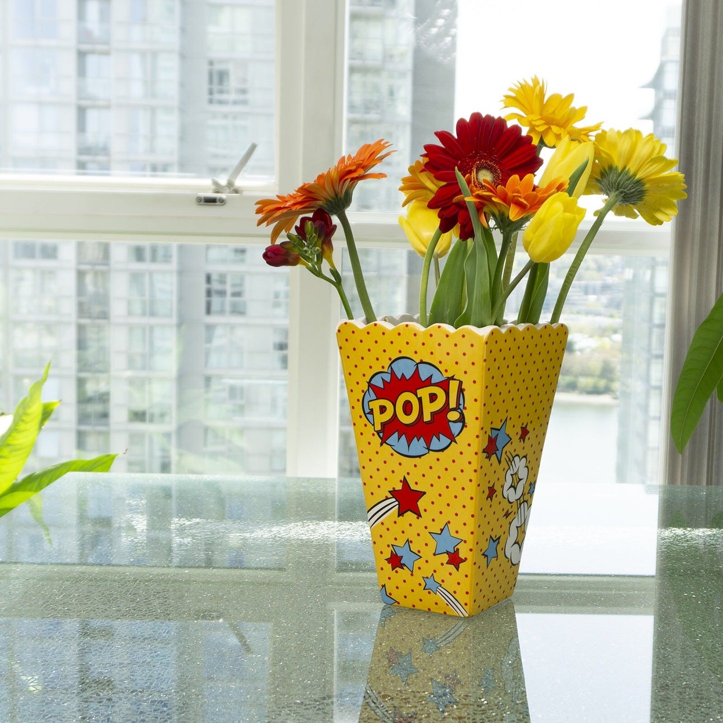 Colorful Pop Art Vase for Unique Home Decor Display