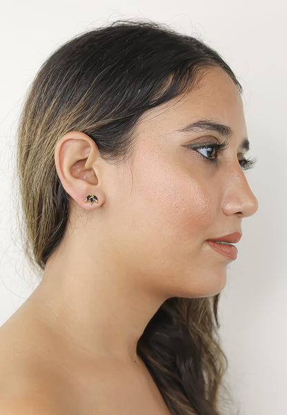 Fontana Earrings - 18K Gold-Plated with Zirconia Stones