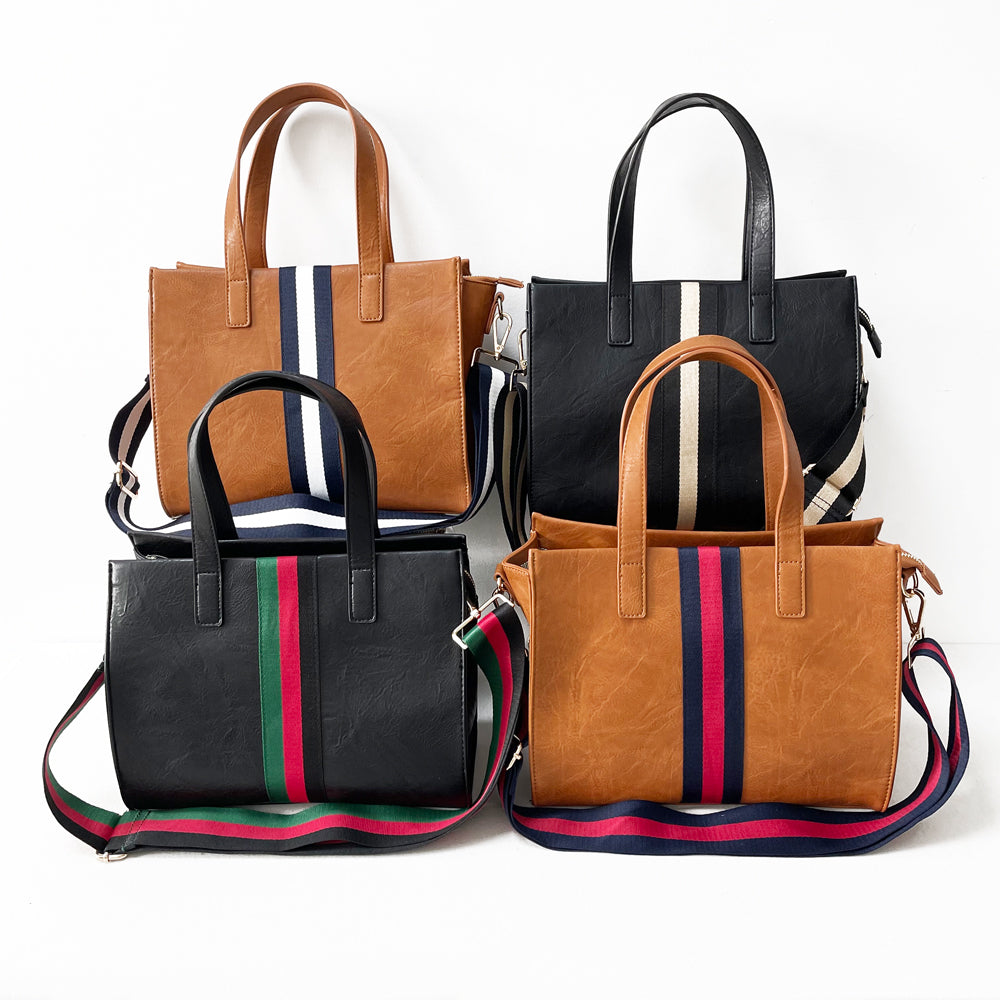 Becki Tote: Stylish Vegan Leather Bag with Zipper Closure