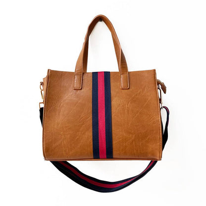 Becki Tote: Stylish Vegan Leather Bag with Zipper Closure