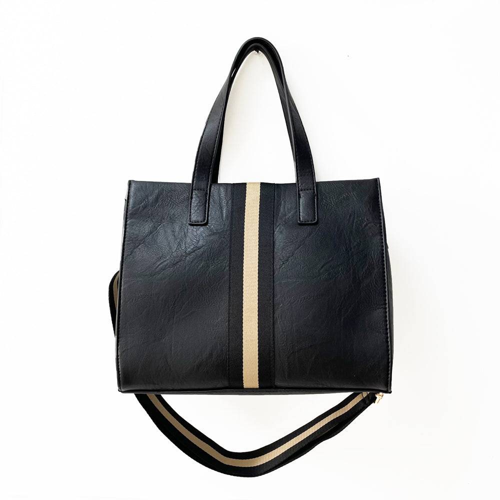 Becki Tote: Stylish Vegan Leather Bag with Zipper Closure