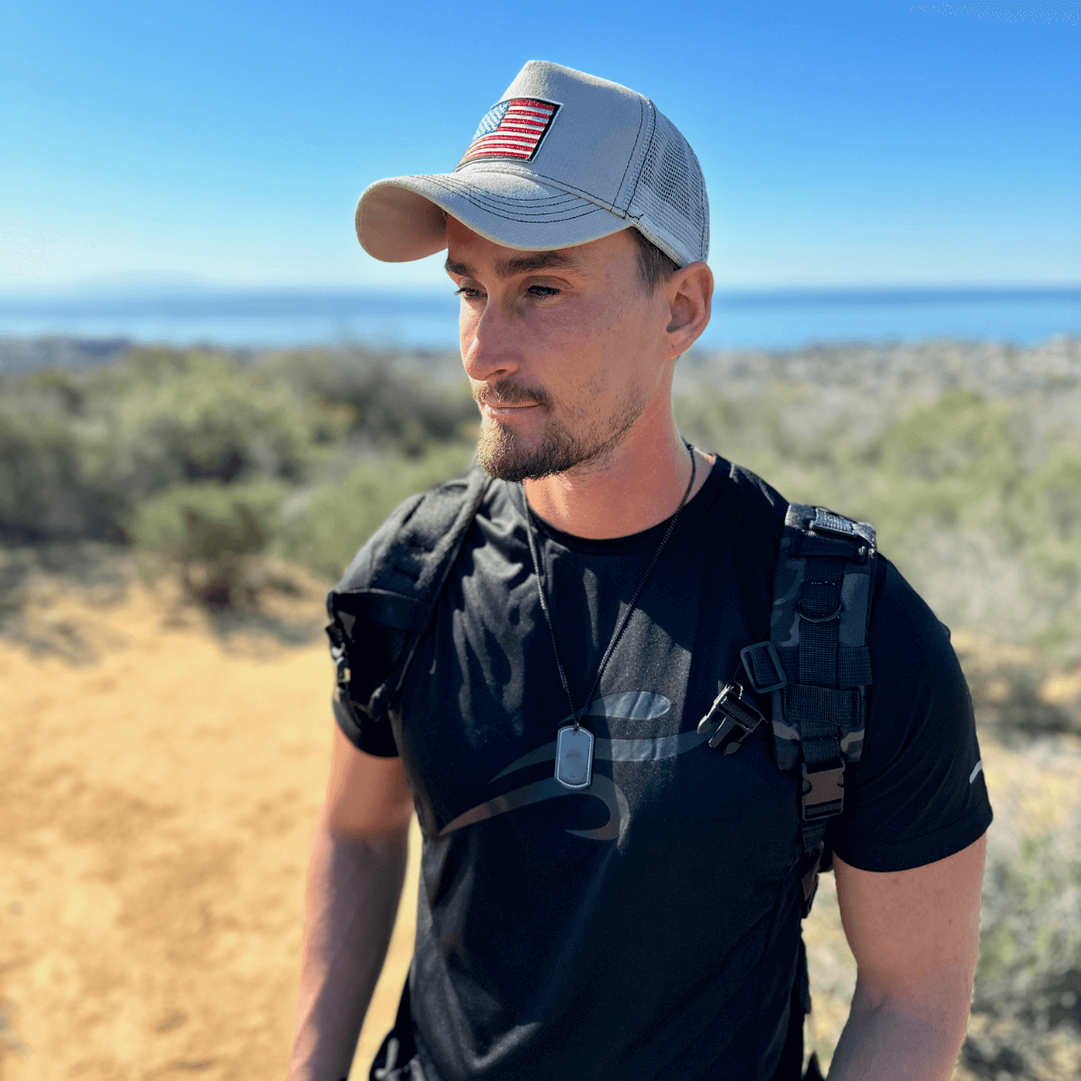 American Flag Trucker Hat With Adjustable Strap for All