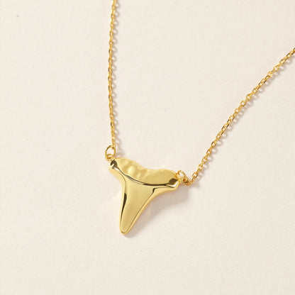 Gold Shark Tooth Necklace Layer Bolo Necklace for Women