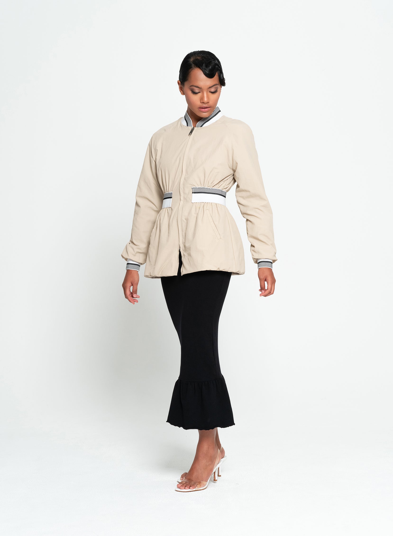 KAMALA Recycled Feminine Bomber Jacket - Stylemz