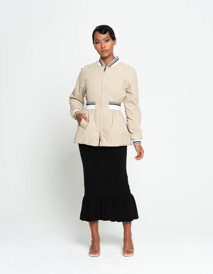 KAMALA Recycled Feminine Bomber Jacket - Stylemz